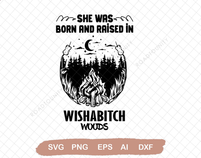 Wishabitchwoods SVG, Instant Download, Funny Sarcastic, Instant Download SVG DiamondDesign 