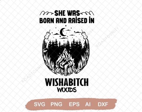Wishabitchwoods SVG, Instant Download, Funny Sarcastic, Instant Download SVG DiamondDesign 