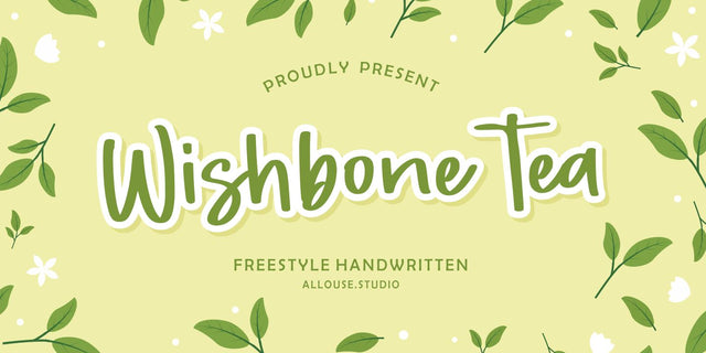 Wishbone Tea Font Allouse.Studio 