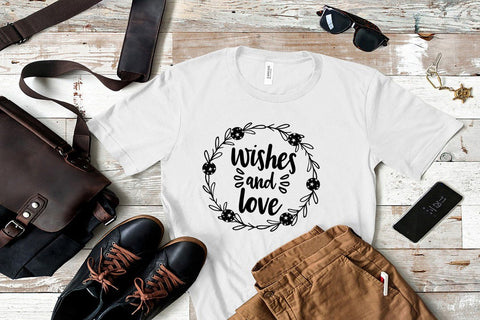 Wishes and Love SVG- DXF-EPS I Christmas SVG I Holiday SVG SVG Happy Printables Club 