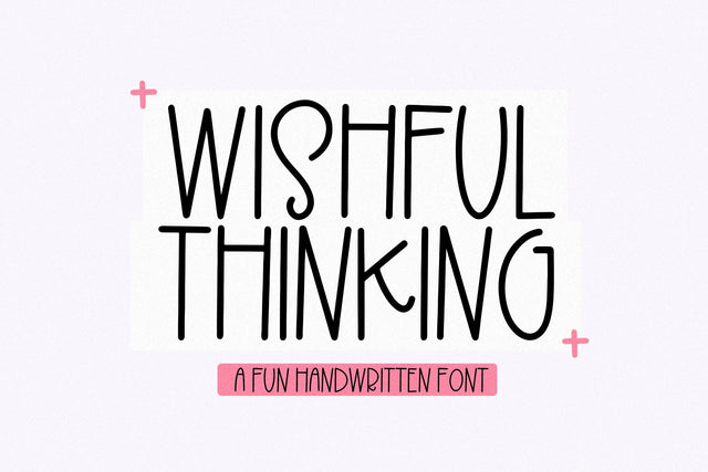 Wishful Thinking - Fun Handwritten Font Font KA Designs 