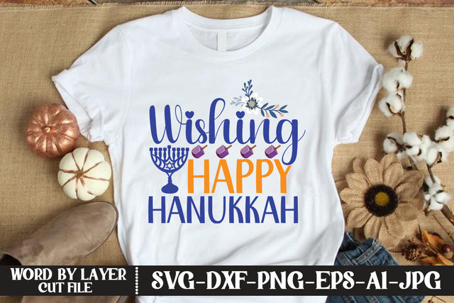 Wishing Happy Hanukkah SVG CUT FILE SVG MStudio 