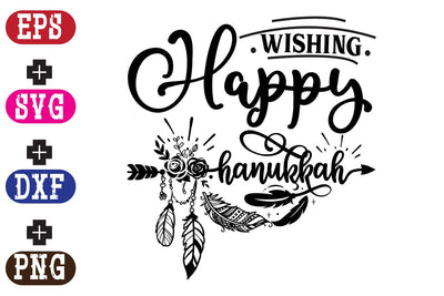 Wishing Happy Hanukkah SVG Nurstore 