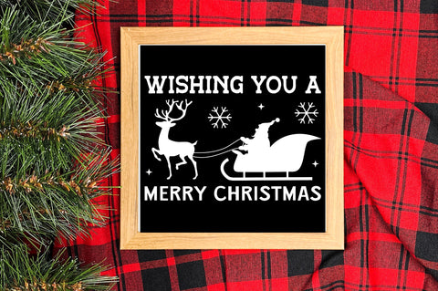 Wishing you a merry christmas SVG Design SVG Regulrcrative 