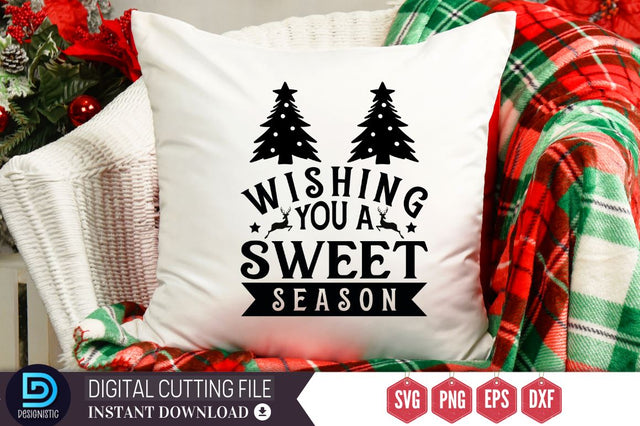 Wishing you a sweet season SVG, Wishing you a sweet season SVG DESIGNISTIC 