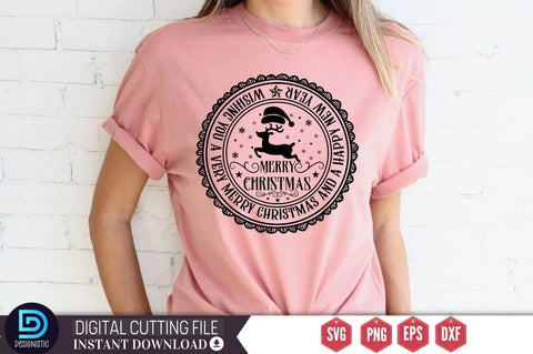 Wishing you a very Merry christmas and a happy new year merry christmas SVG SVG DESIGNISTIC 