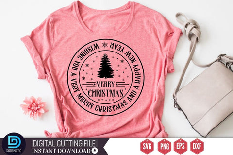 Wishing you a very Merry christmas and a happy new year merry christmas SVG SVG DESIGNISTIC 