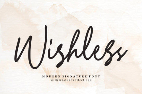 Wishless – Modern Signature Font Font Good Java 