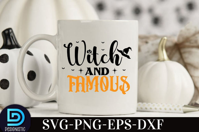witch and famous, Halloween T shirt Design, SVG DESIGNISTIC 