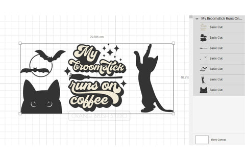 Witch Beer Can Glass Wrap Svg Halloween Libbey Glass 16 Oz SVG OrangeBrushStudio 