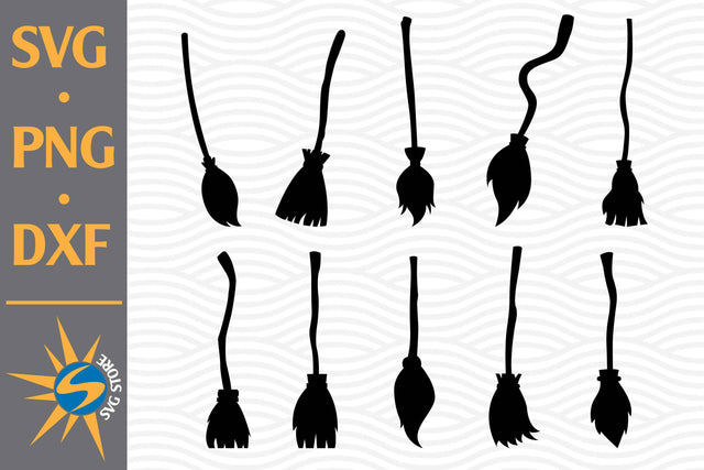 Witch Brooms SVG, PNG, DXF Digital Files Include SVG SVGStoreShop 