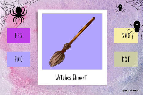 Witch Broomstick Clipart SVG SVG SvgOcean 