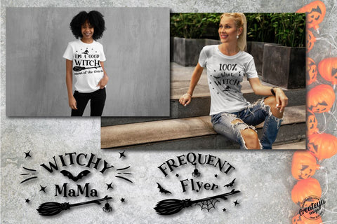 Witch Bundle SVG, Witch quote SVG, Halloween bundle SVG SVG Createya Design 