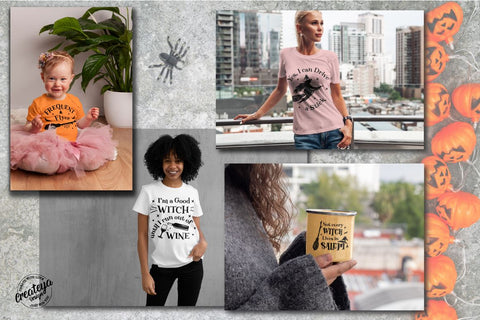 Witch Bundle SVG, Witch quote SVG, Halloween bundle SVG SVG Createya Design 