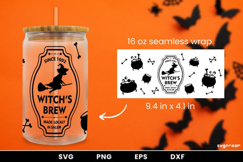 Witch Can Glass SVG SVG SvgOcean 