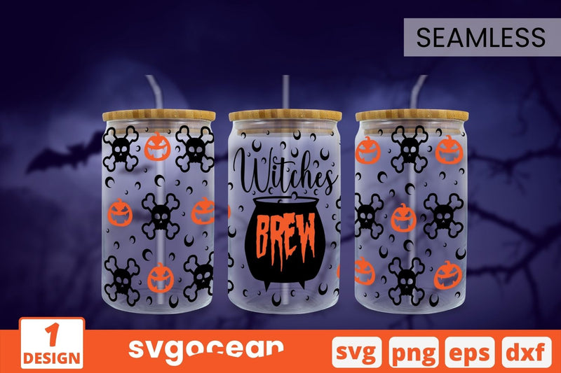 Witch Can Glass Wrap SVG SVG SvgOcean 