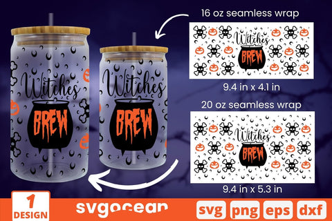 Witch Can Glass Wrap SVG SVG SvgOcean 