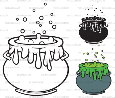 Witch Cauldron SVG TribaliumArtSF 