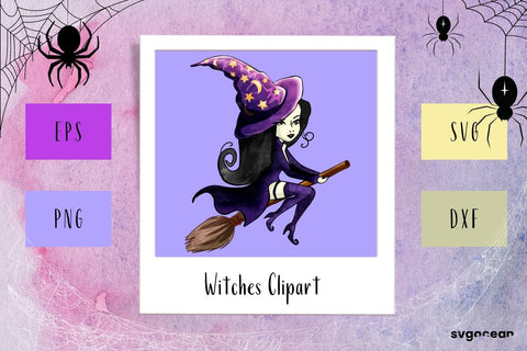 Witch Clipart SVG SVG SvgOcean 