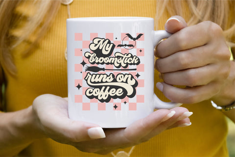 Witch Coffee SVG Funny Retro Halloween Quote SVG OrangeBrushStudio 