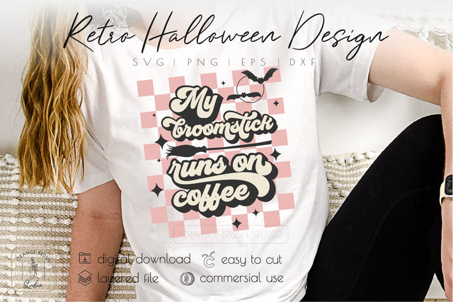 Witch Coffee SVG Funny Retro Halloween Quote SVG OrangeBrushStudio 