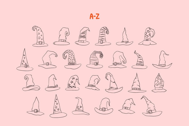 Witch Doodle - Dingbat Font Font Masyafi Studio 