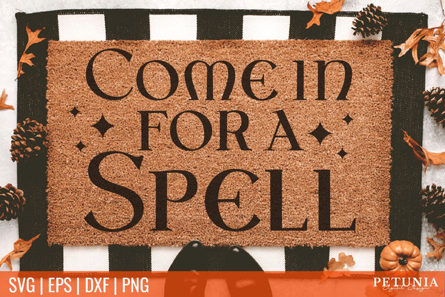Witch Doormat SVG | Doormat SVG SVG Petunia Digital Design 
