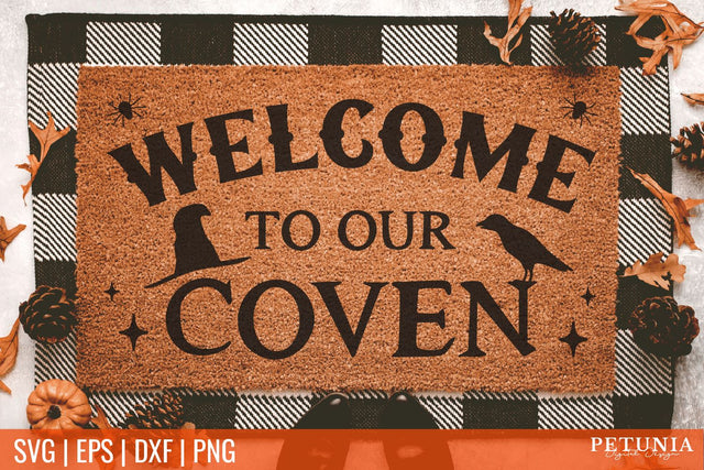 Witch Doormat SVG | Doormat SVG SVG Petunia Digital Design 