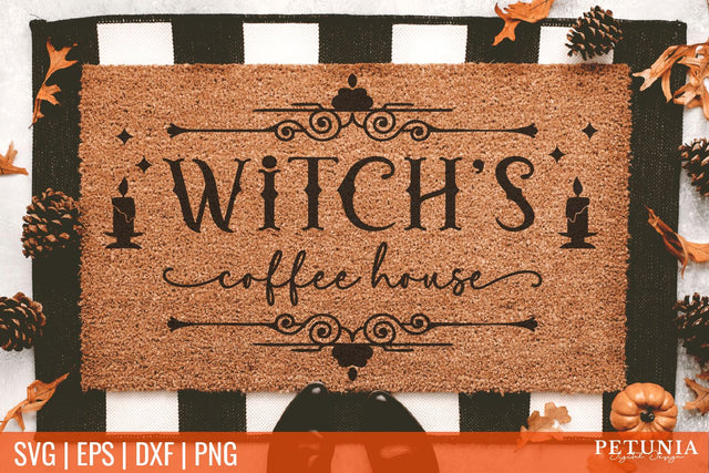 Witch Doormat SVG | Doormat SVG SVG Petunia Digital Design 