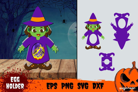 Witch Egg Holder Template | Svg Bundle | Cut Files SVG SvgOcean 