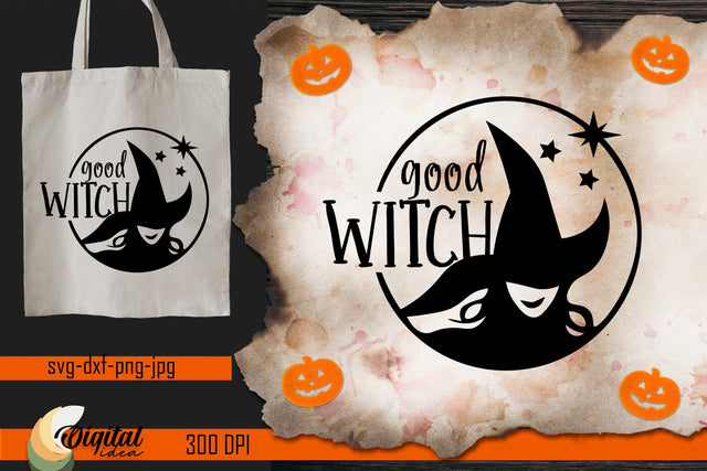 Witch girl. Witch Halloween Quote SVG. Vintage halloween. SVG Evgenyia Guschina 