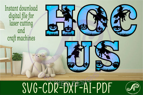 Witch Halloween alphabet letter set. 35 layered letter SVG APInspireddesigns 