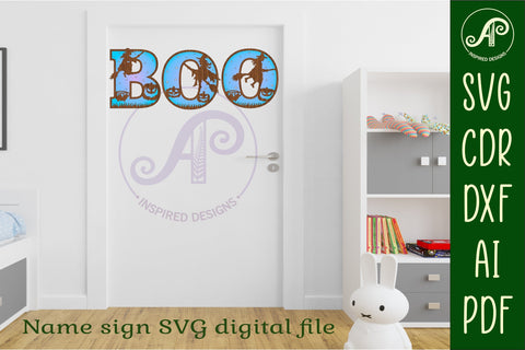 Witch Halloween alphabet letter set. 35 layered letter SVG APInspireddesigns 