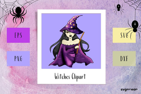 Witch Halloween Illustration SVG SvgOcean 