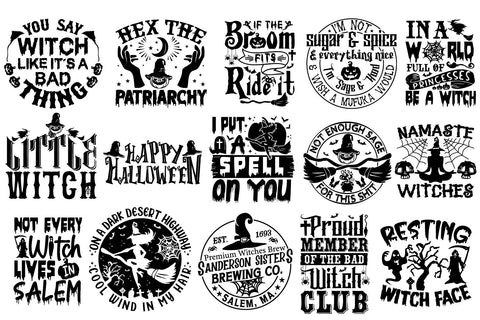 Witch Halloween Shirt Design, SVG bundle, Cut file SVG Paper Switch 