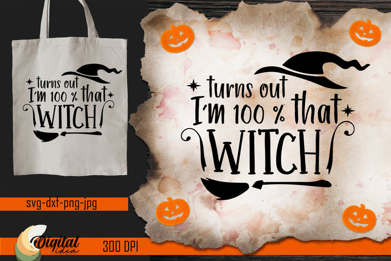 Witch Halloween SVG. Witch girl SVG. Witchy svg SVG Evgenyia Guschina 