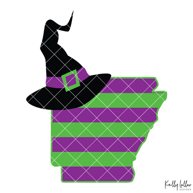 Witch Hat Arkansas SVG Kelly Lollar Designs 
