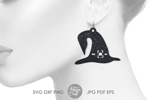 Witch hat earring SVG for Halloween SVG Artisan Craft SVG 