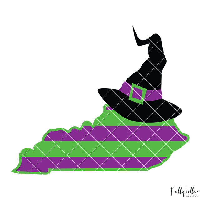 Witch Hat Kentucky SVG Kelly Lollar Designs 