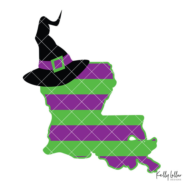 Witch Hat Louisiana SVG Kelly Lollar Designs 