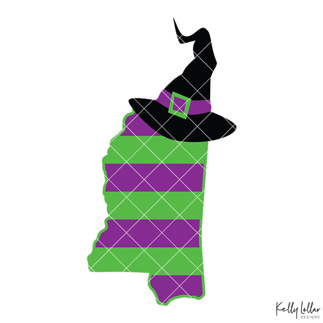 Witch Hat Mississippi SVG Kelly Lollar Designs 