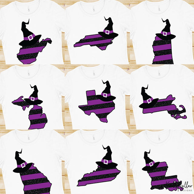 Witch Hat State Bundle SVG Kelly Lollar Designs 