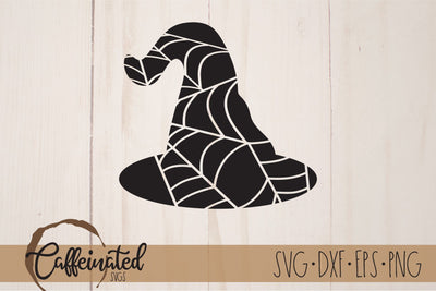 Witch Hat svg, Spider web Witch Hat SVG Caffeinated SVGs 