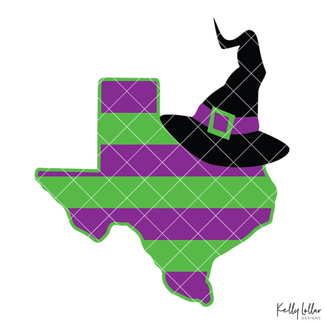 Witch Hat Texas SVG Kelly Lollar Designs 