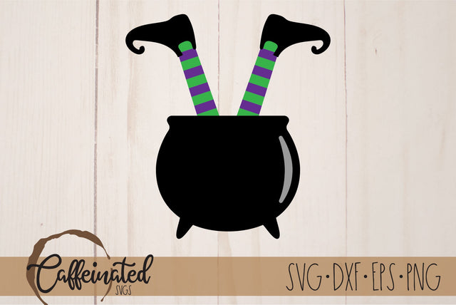 Witch Legs in Cauldron SVG SVG Caffeinated SVGs 