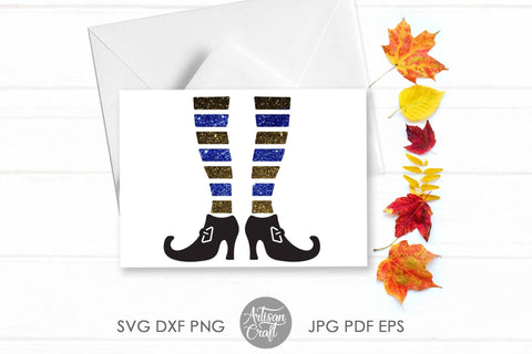 Witch legs SVG for Halloween Crafts and signs SVG Artisan Craft SVG 