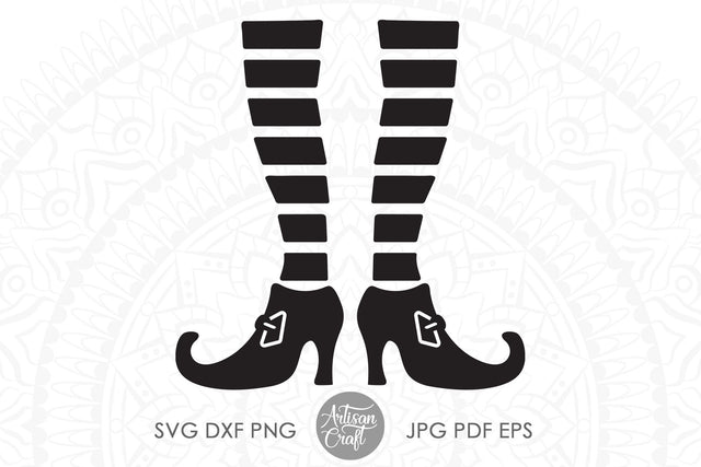 Witch legs SVG for Halloween Crafts and signs SVG Artisan Craft SVG 