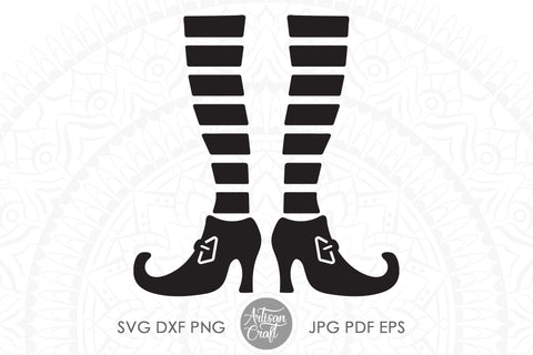 Witch legs SVG for Halloween Crafts and signs SVG Artisan Craft SVG 