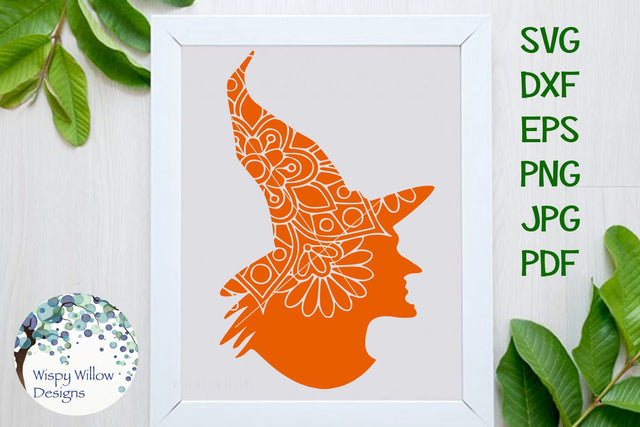 Witch Mandala | Fall | Halloween SVG Wispy Willow Designs 