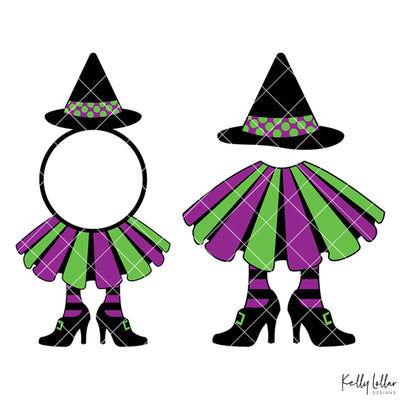 Witch Monogram Frames SVG Kelly Lollar Designs 